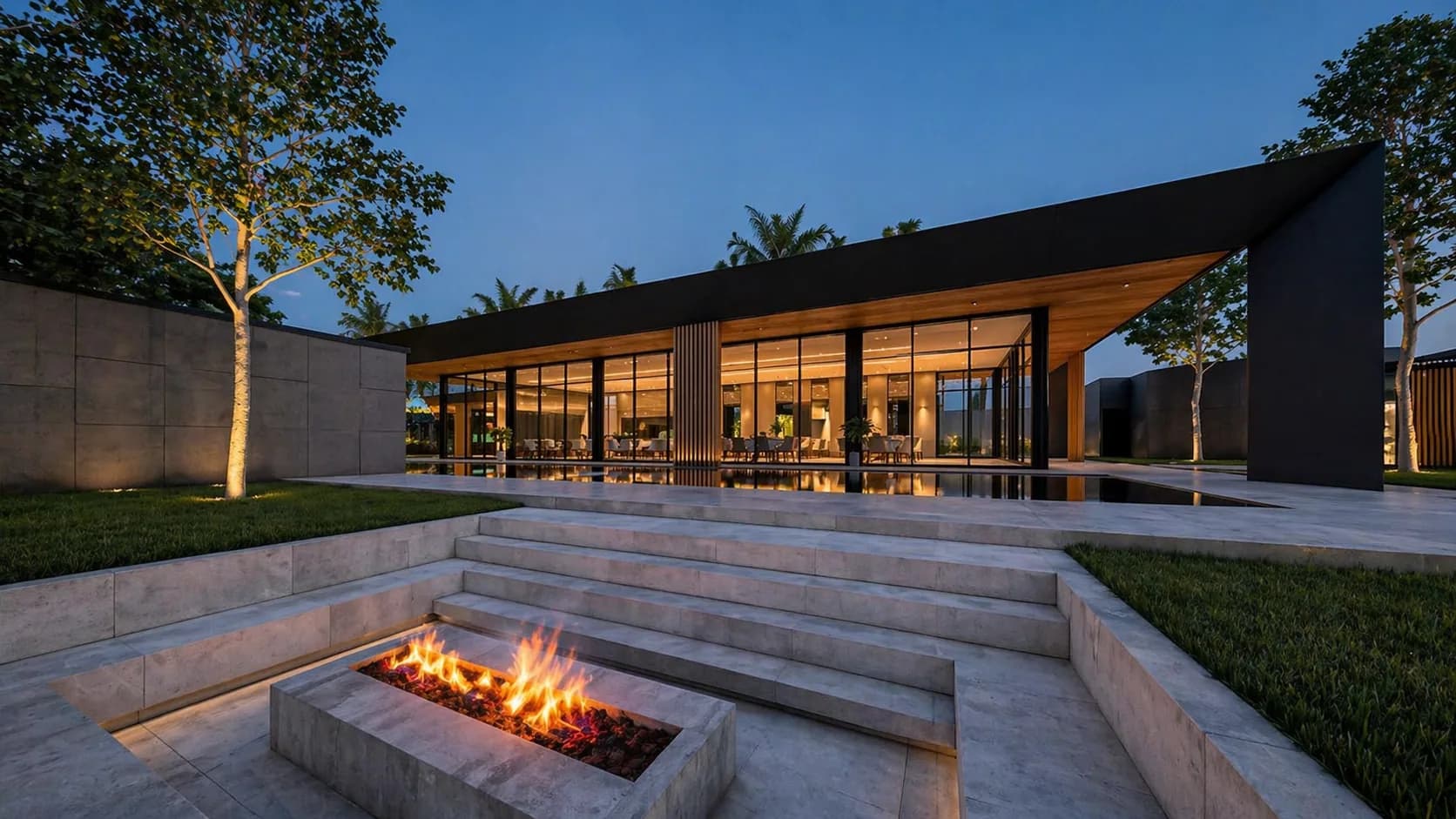 Clubhouse à hora azul